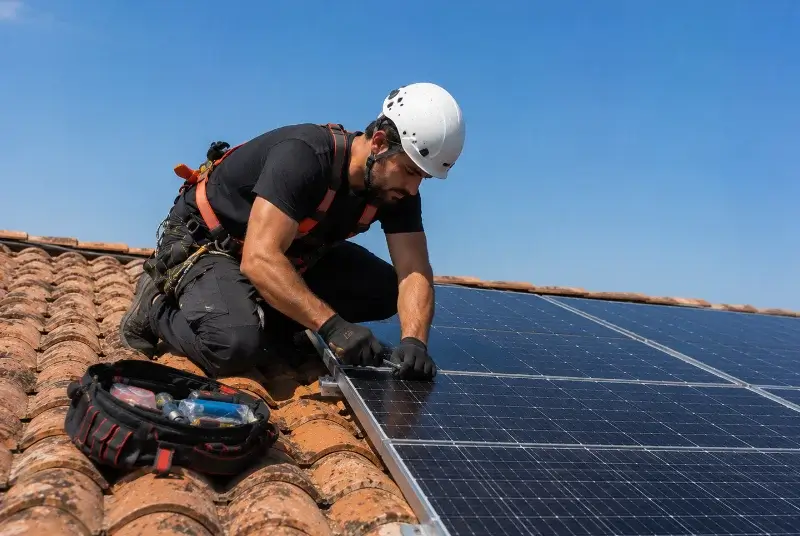 Maintenance et monitoring de panneaux solaires à Saint-Symphorien