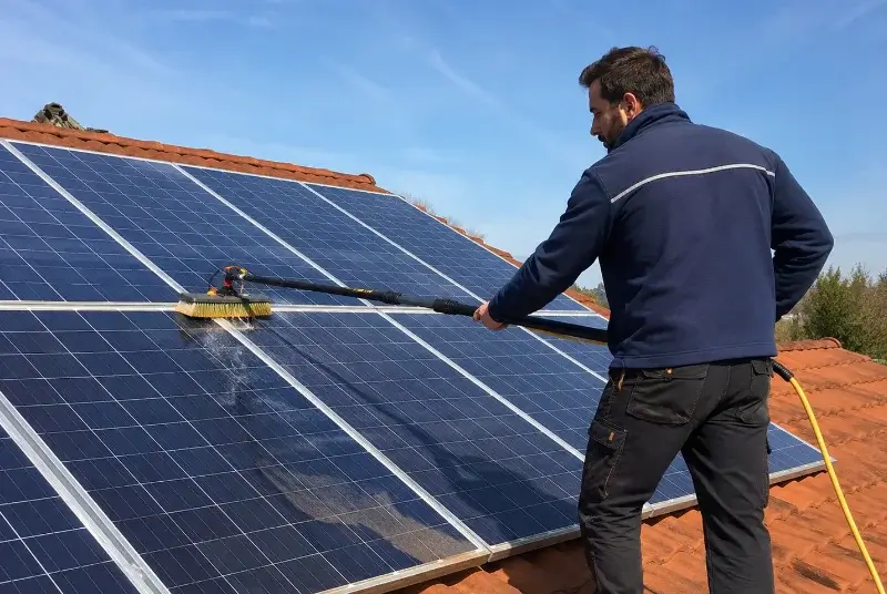 Nettoyage et entretien de panneaux solaires à Saint-Symphorien